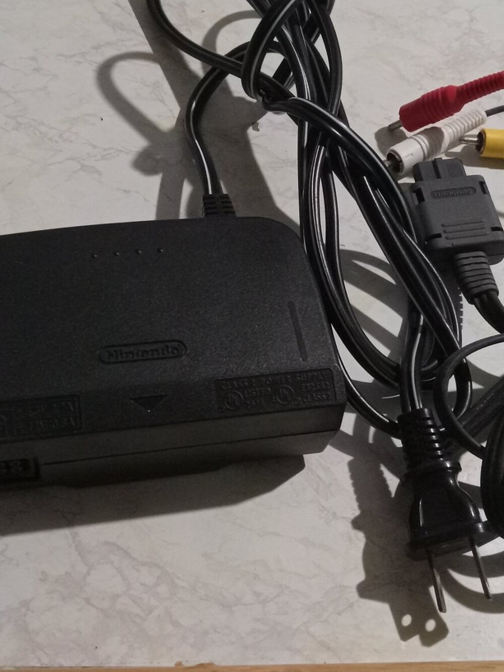 N64 BUNDLE OEM AV Cord + AC Adapter Power Cable Nintendo 64